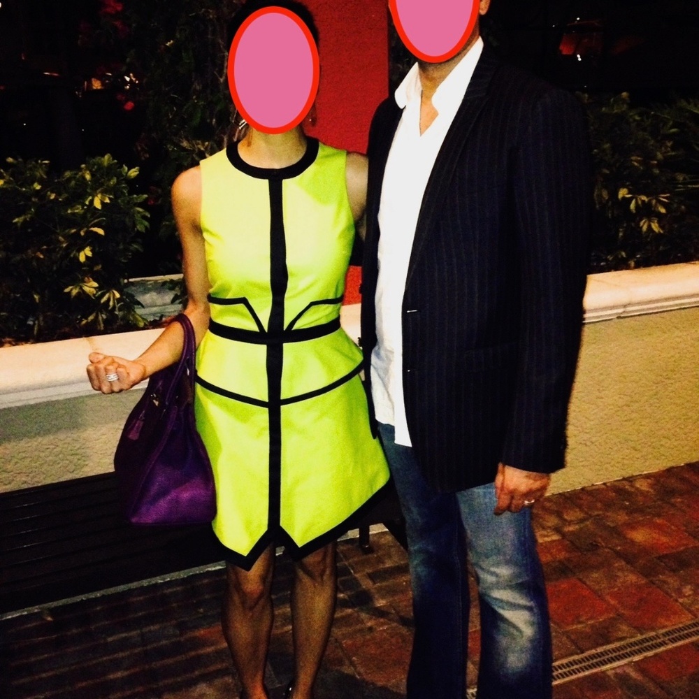 Yellow Modern Cocktail Dress